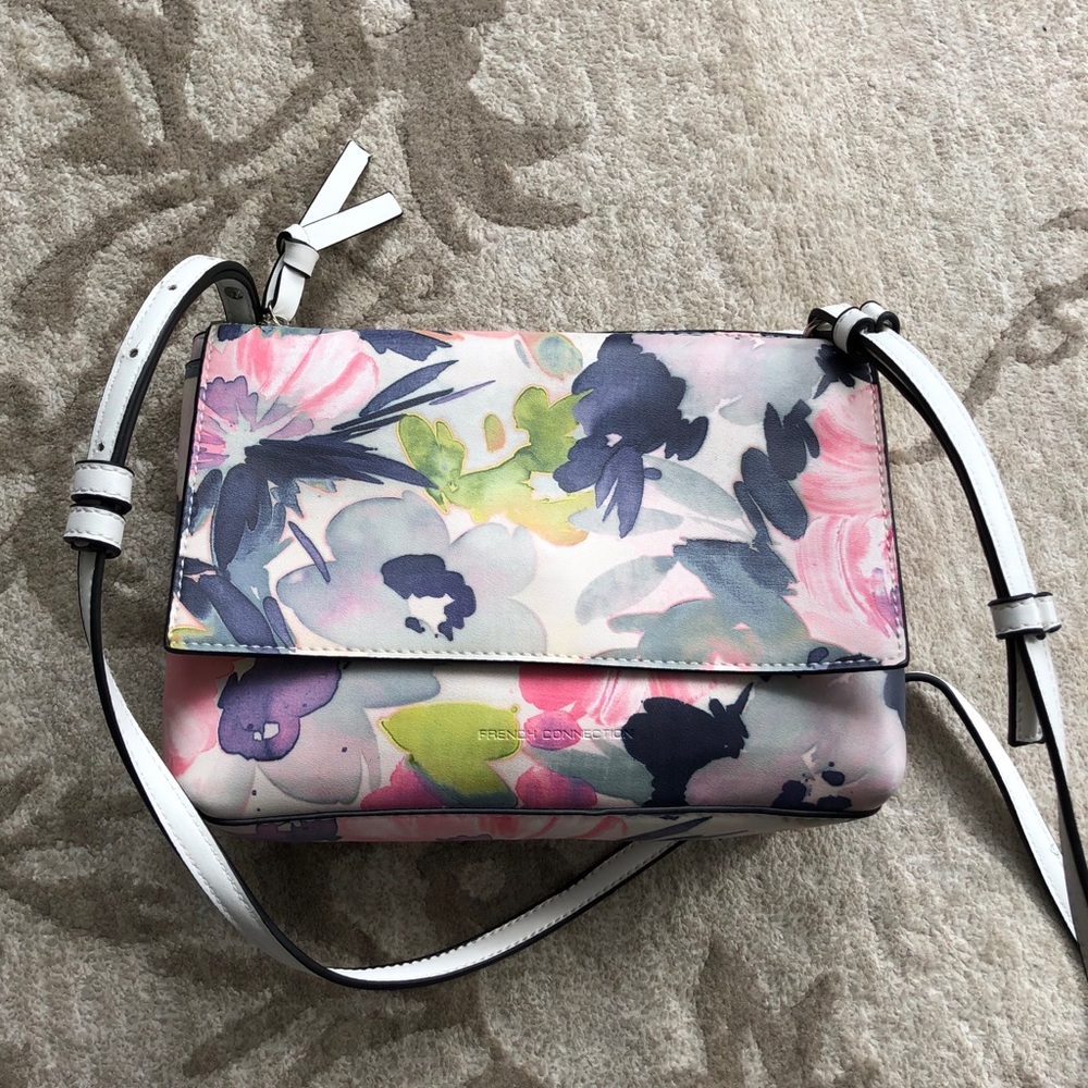 French Connection Faux Leather Crossbody Bag